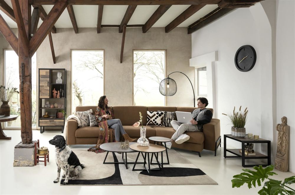 Avalon, boekenkast 80 cm - 1-deur + 1-lade + 5-niches - Driftwood Avalon, boekenkast 80 cm - 1-deur + 1-lade + 5-niches - Driftwood