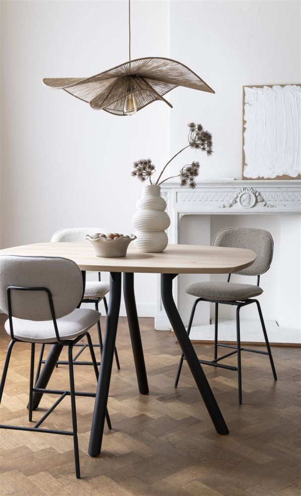 Arvada, bartafel 125 cm, rond, 4 poot - Creme
