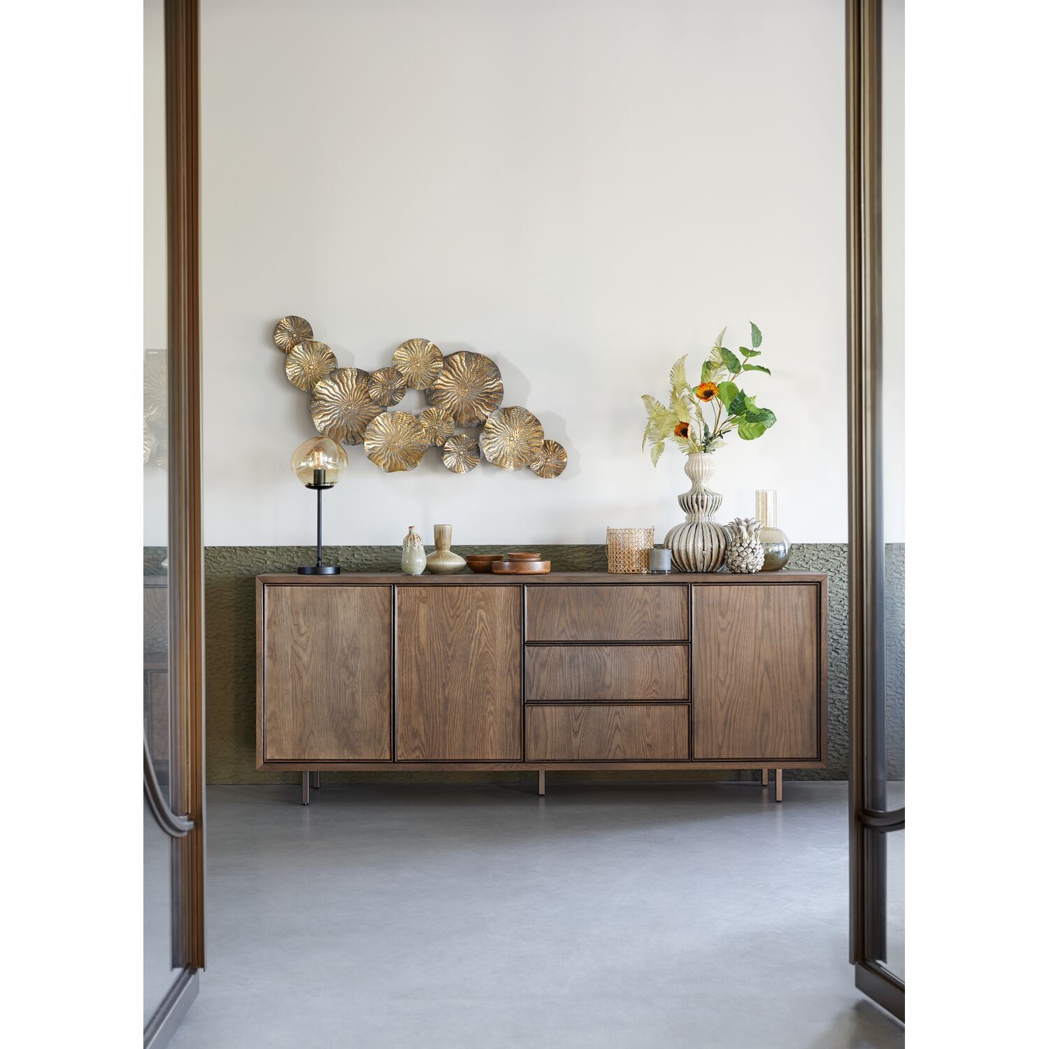 Dressoir Calvo 80x200x45 cm bruin