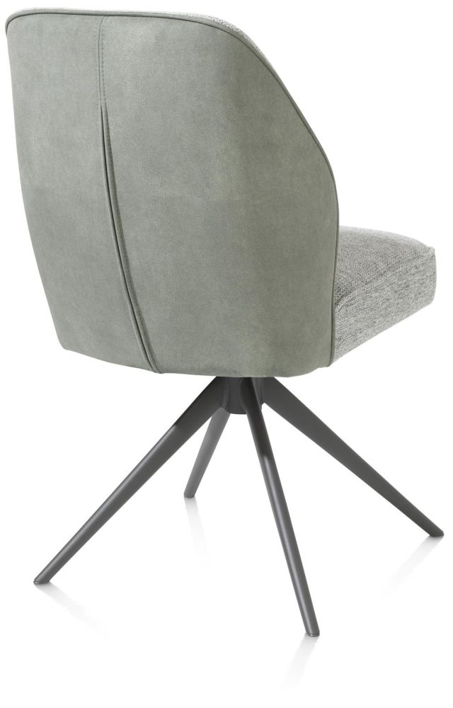 Bell, eetkamerstoel - graphiet frame - draaibaar - pocket - combi Calabria / Vada - Olijf Bell, eetkamerstoel - graphiet frame - draaibaar - pocket - combi Calabria / Vada - Olijf