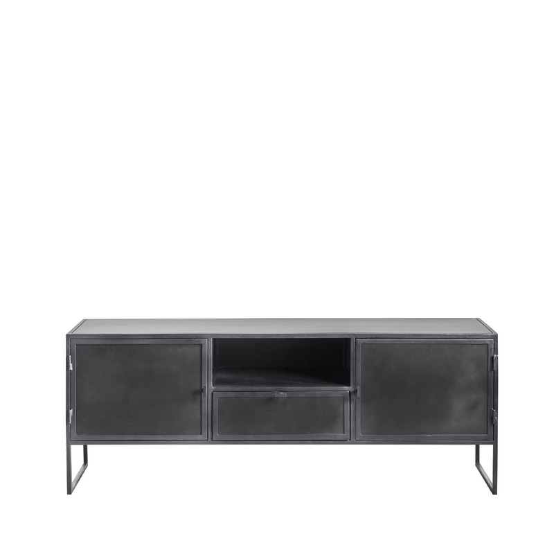Zwart metalen tv-meubel - Orizone - 152 CM Zwart metalen tv-meubel - Orizone - 152 CM