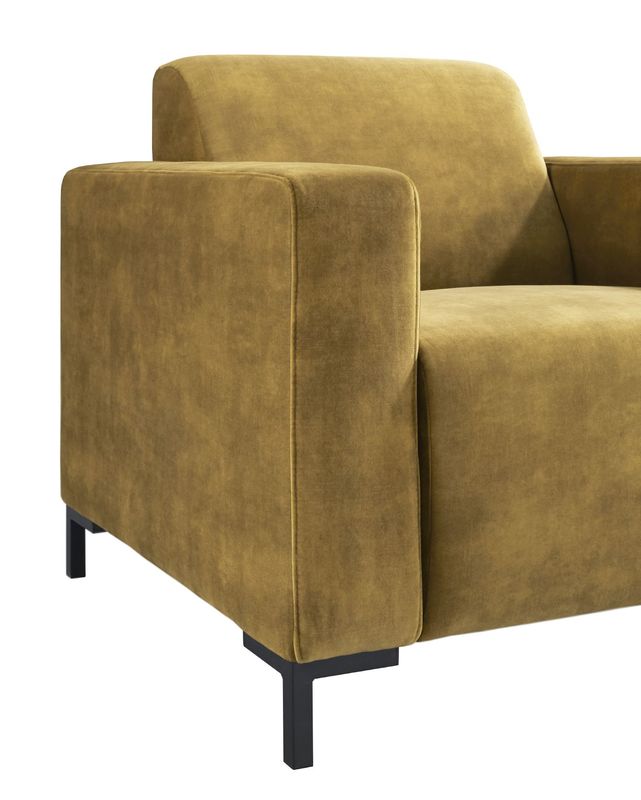 Fauteuil Alpa pocketveren/HR-schuim zitting gold