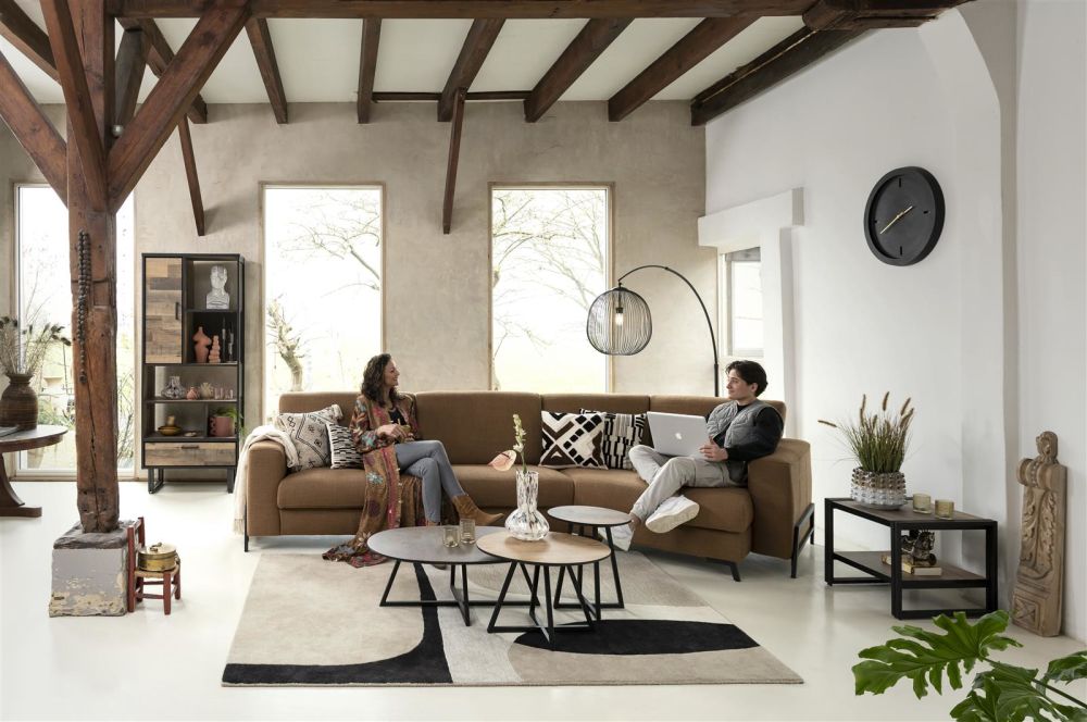 Avalon, boekenkast 80 cm - 1-deur + 1-lade + 5-niches - Driftwood Avalon, boekenkast 80 cm - 1-deur + 1-lade + 5-niches - Driftwood