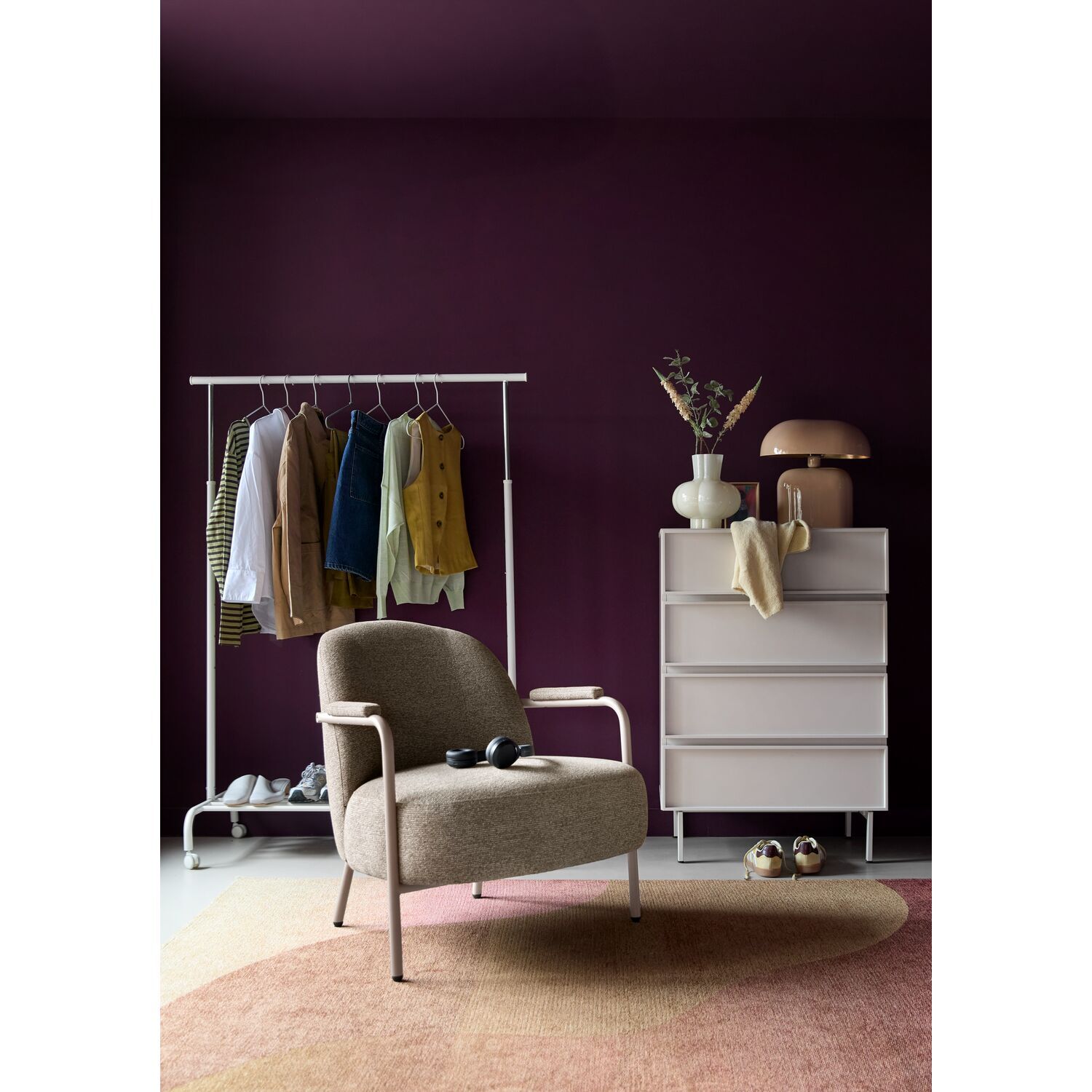 Fauteuil Galesse taupe
