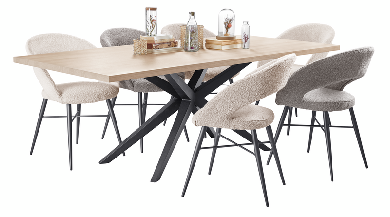 Mascaro eettafel ovaal 220x120 cm mango decor Mascaro eettafel ovaal 220x120 cm mango decor