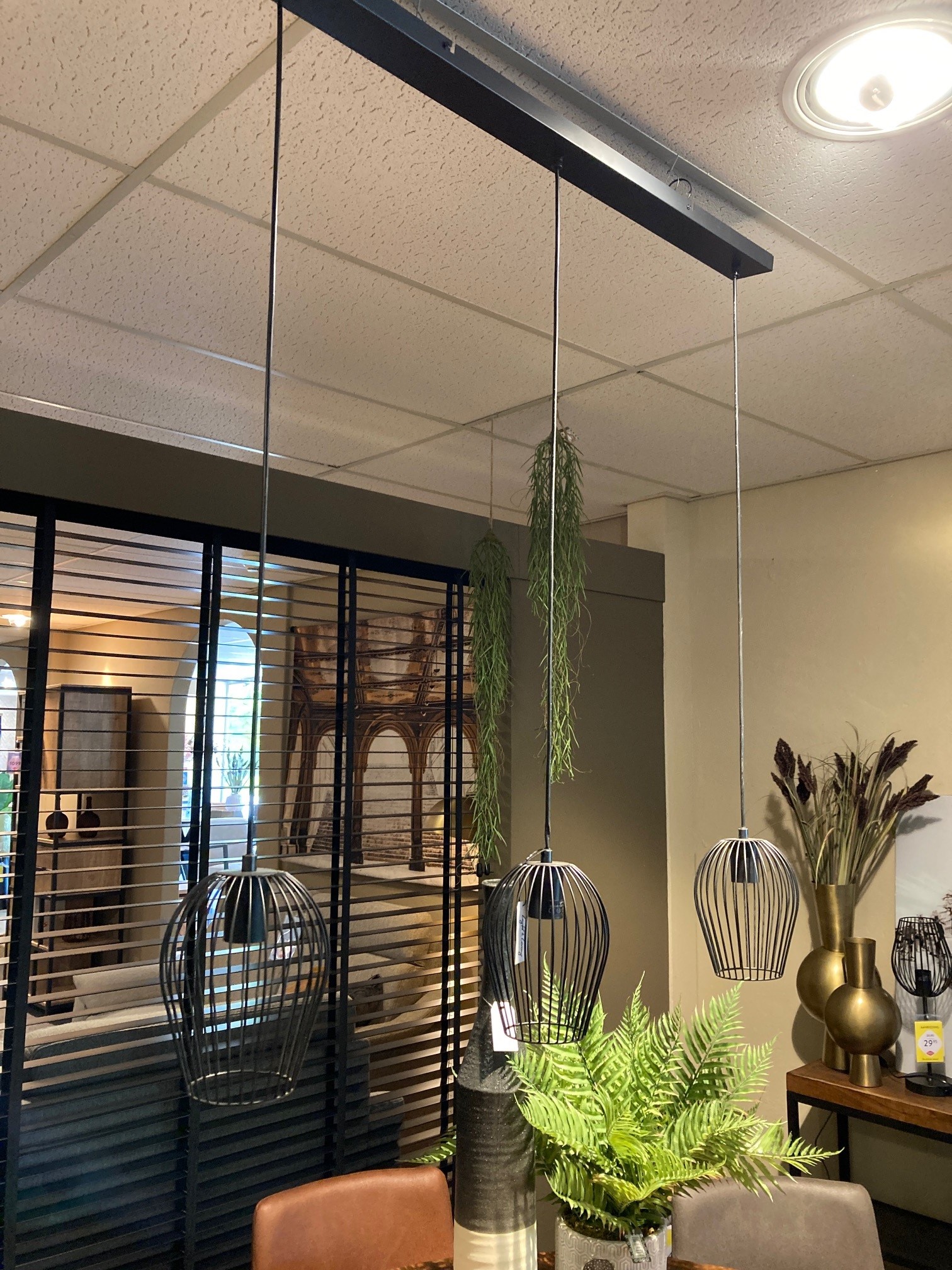 Anoka hanglamp 3l mat zwart