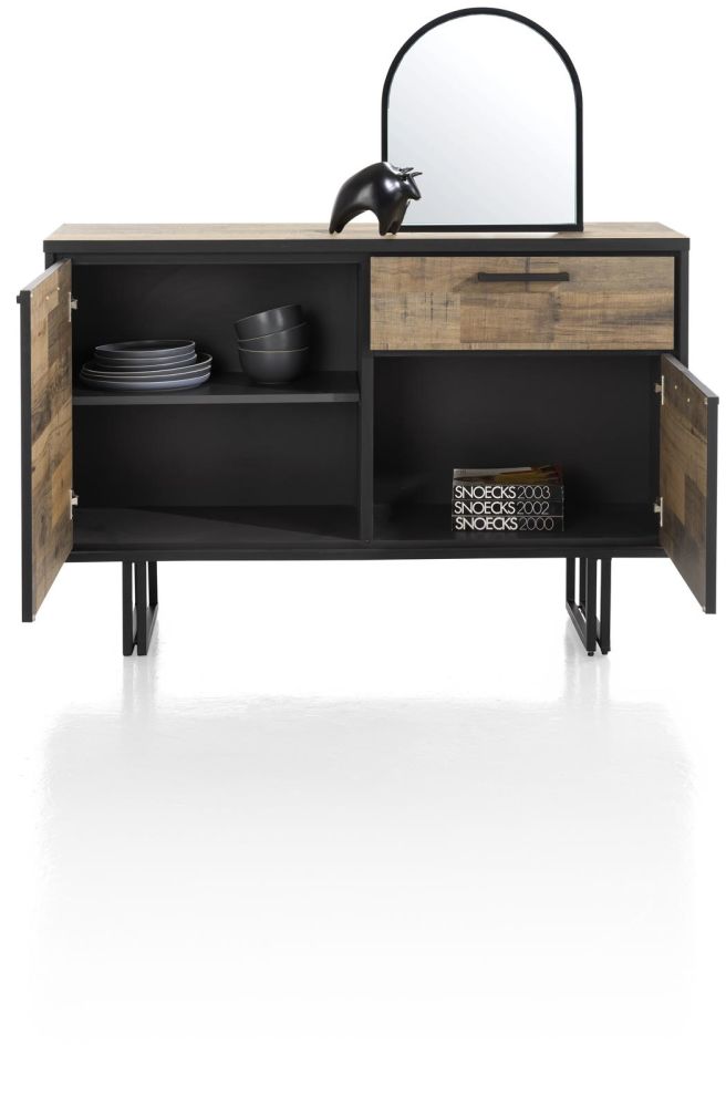 Avalon, Dressoir 127 Cm - 2-Deuren + 1-Lade - Driftwood Avalon, Dressoir 127 Cm - 2-Deuren + 1-Lade - Driftwood