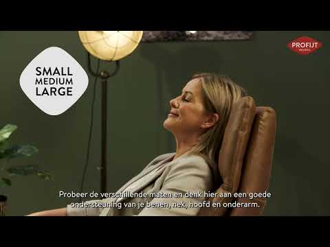 Relaxfauteuil Benoni medium microleder bruin