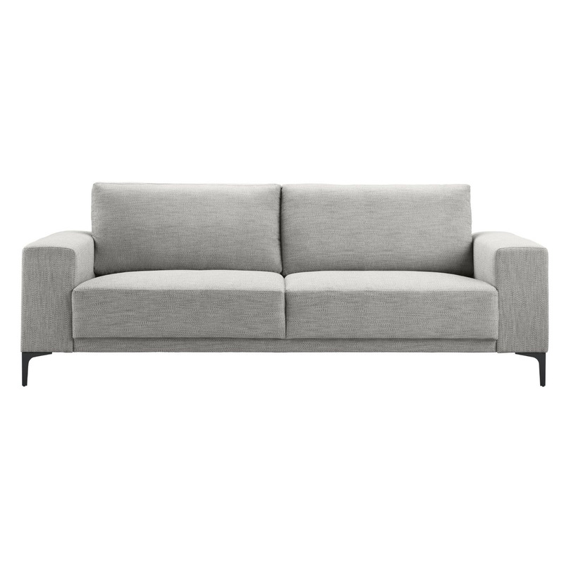 3 zitsbank Clanton grijs basic comfort