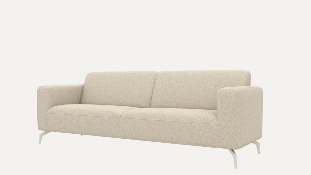 Twist, 4-zits - poot 16 cm. silk grey + pocket - brioni - Kiezel