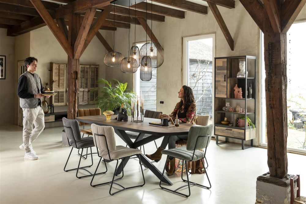 Avalon, boekenkast 80 cm - 1-deur + 1-lade + 5-niches - Driftwood Avalon, boekenkast 80 cm - 1-deur + 1-lade + 5-niches - Driftwood