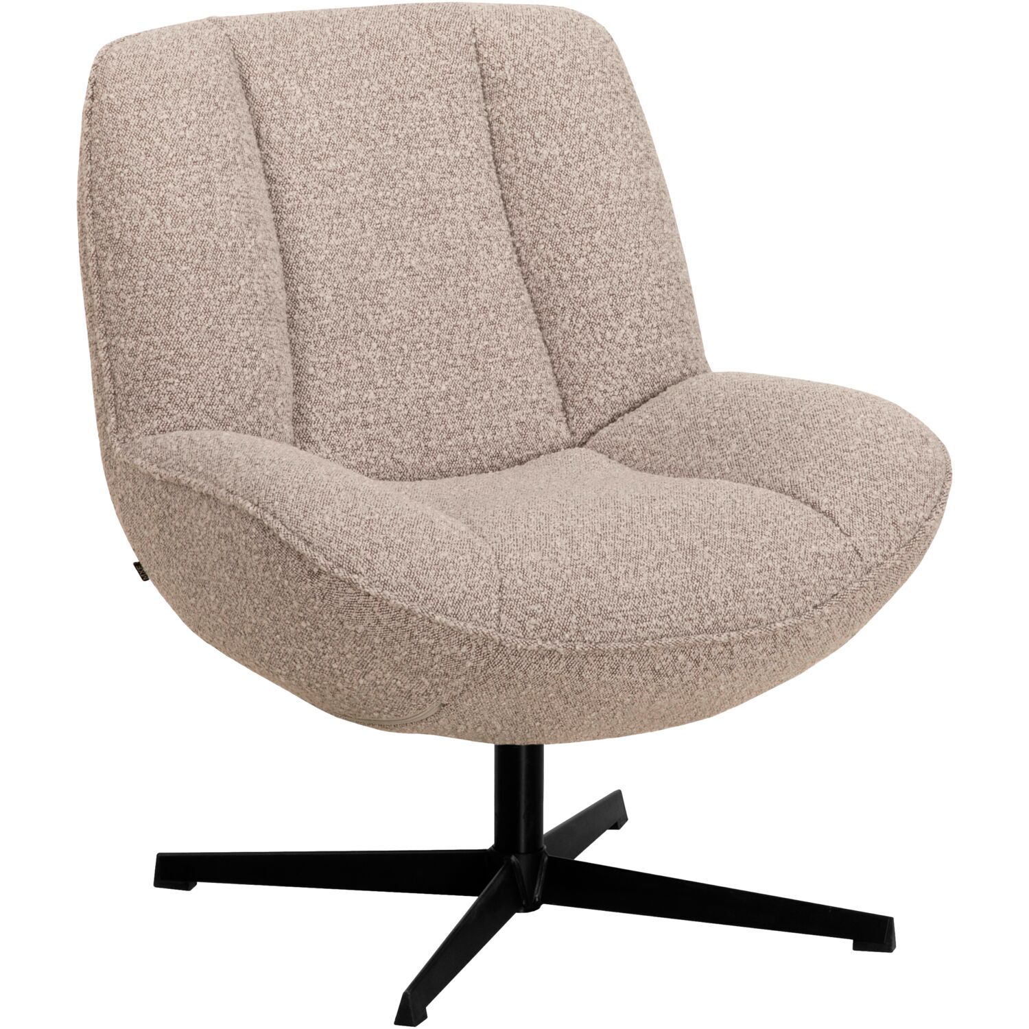 Draaifauteuil Fortenza bouclé beige