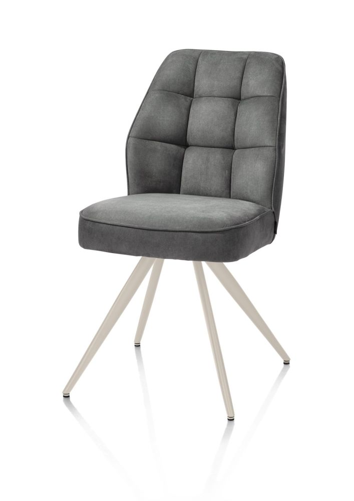 Bell, eetkamerstoel - creme frame - pocket - stof Calabria