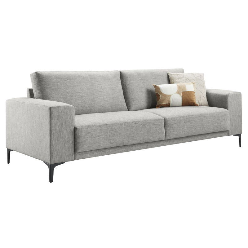 3 zitsbank Clanton grijs basic comfort