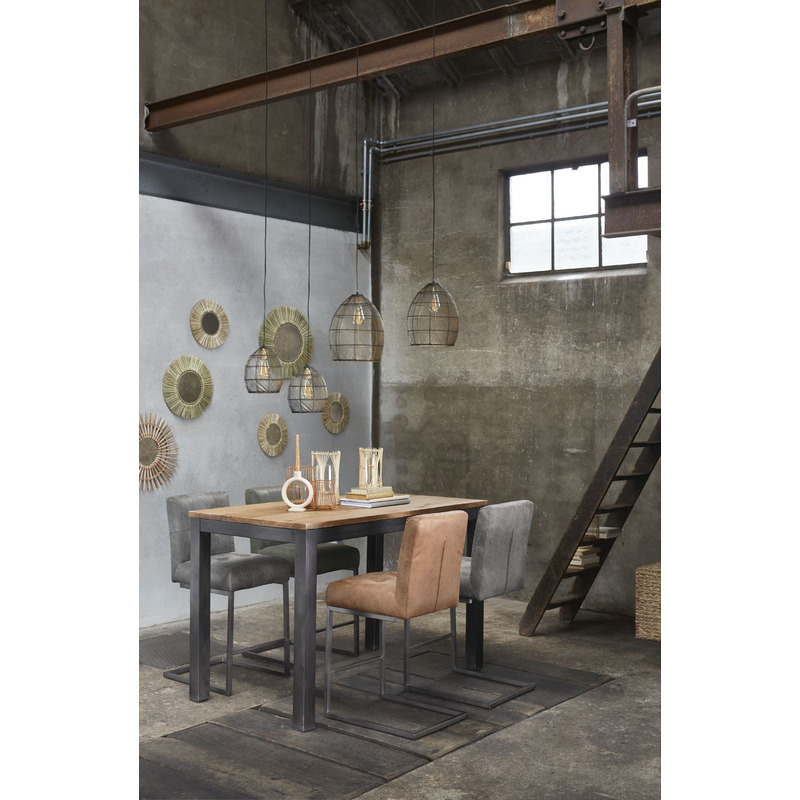 Industriële bartafel Mesola van mangohout Industriële bartafel Mesola van mangohout