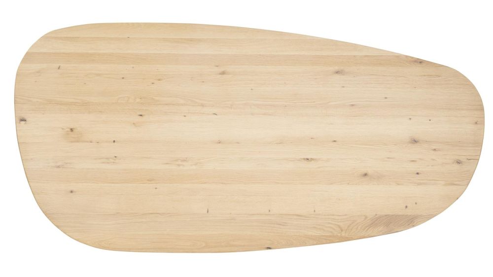 Arawood, eetkamertafel - teardrop - 240x120cm - natural Arawood, eetkamertafel - teardrop - 240x120cm - natural