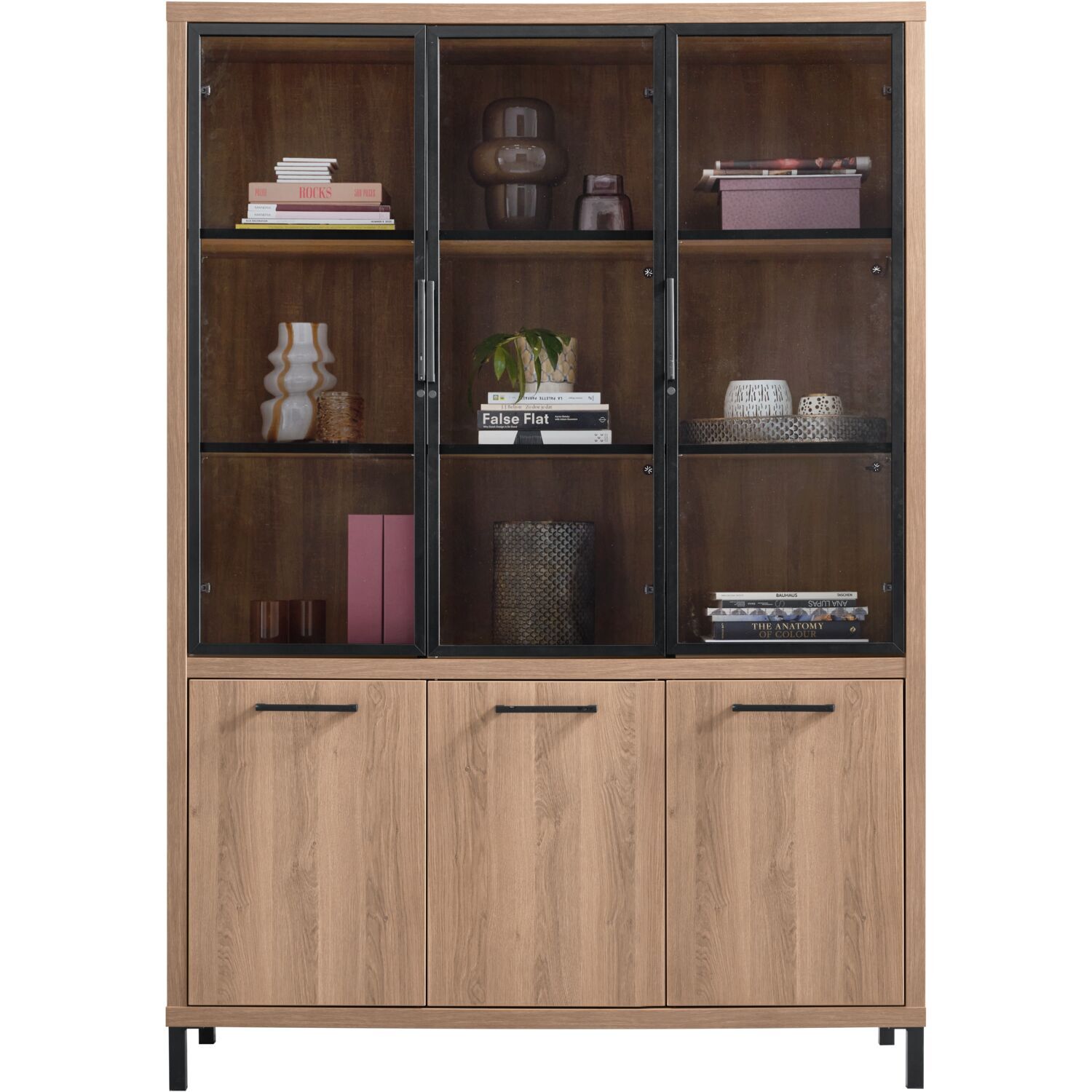 Vitrinekast Selinia 200x140x45 cm