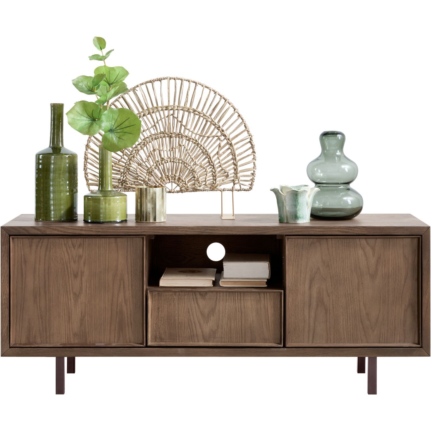 Tv-meubel Calvo 125 cm bruin