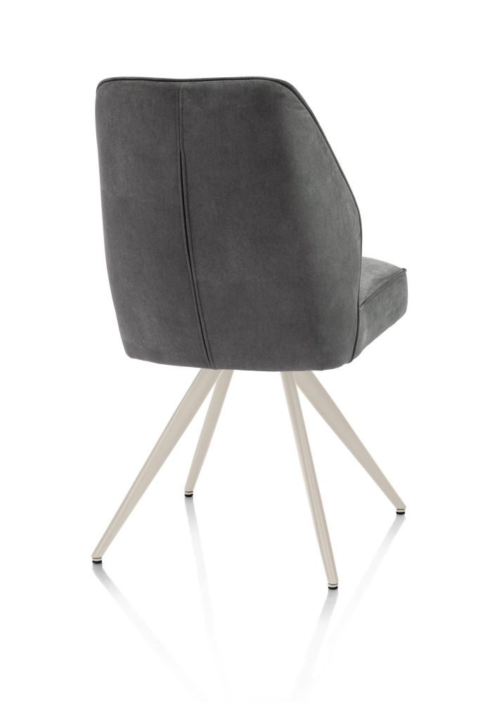 Bell, eetkamerstoel - creme frame - pocket - stof Calabria