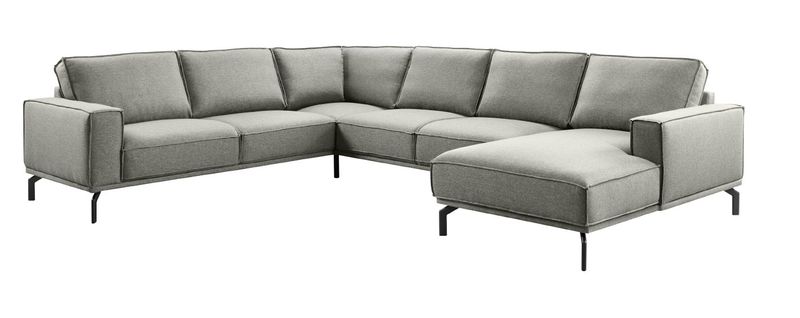 Hoekbank links Alburg grijs basic comfort