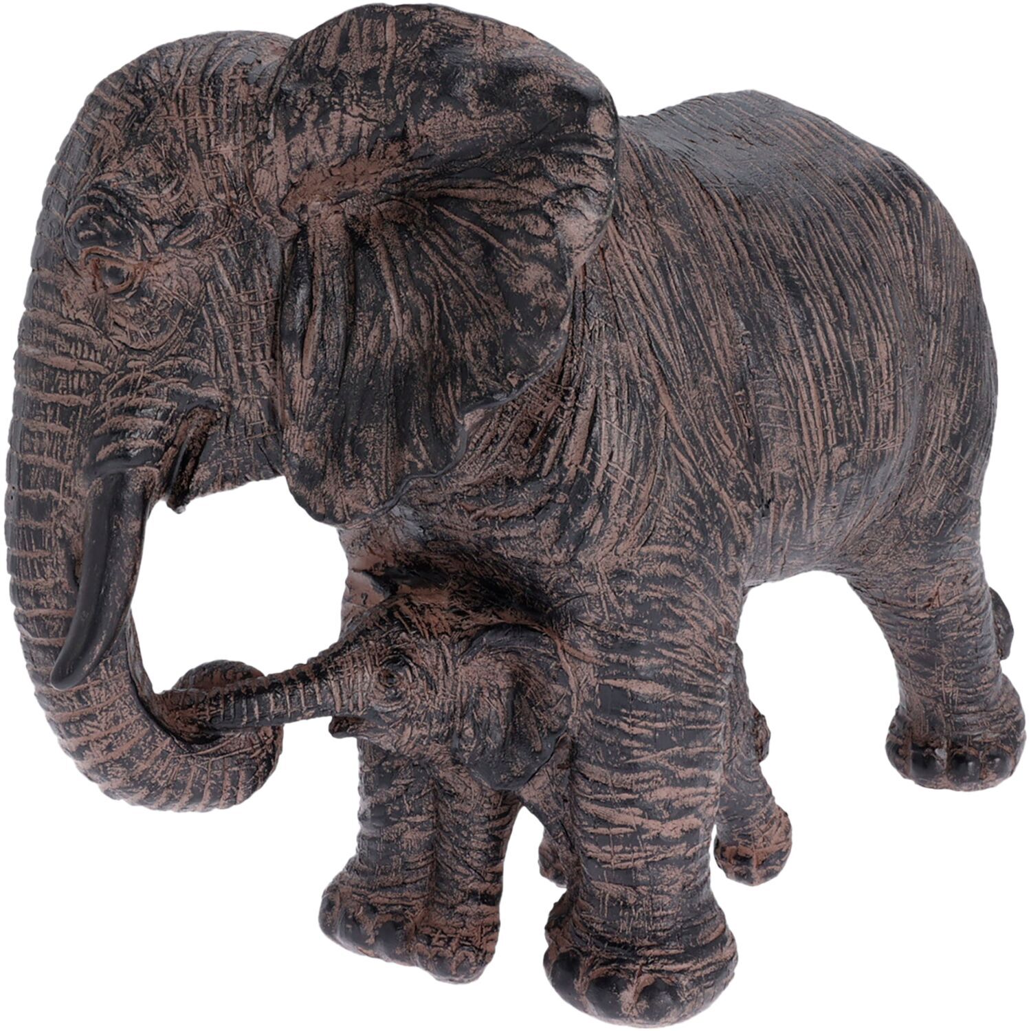 Decoratiebeeld Mussolente olifant met baby
