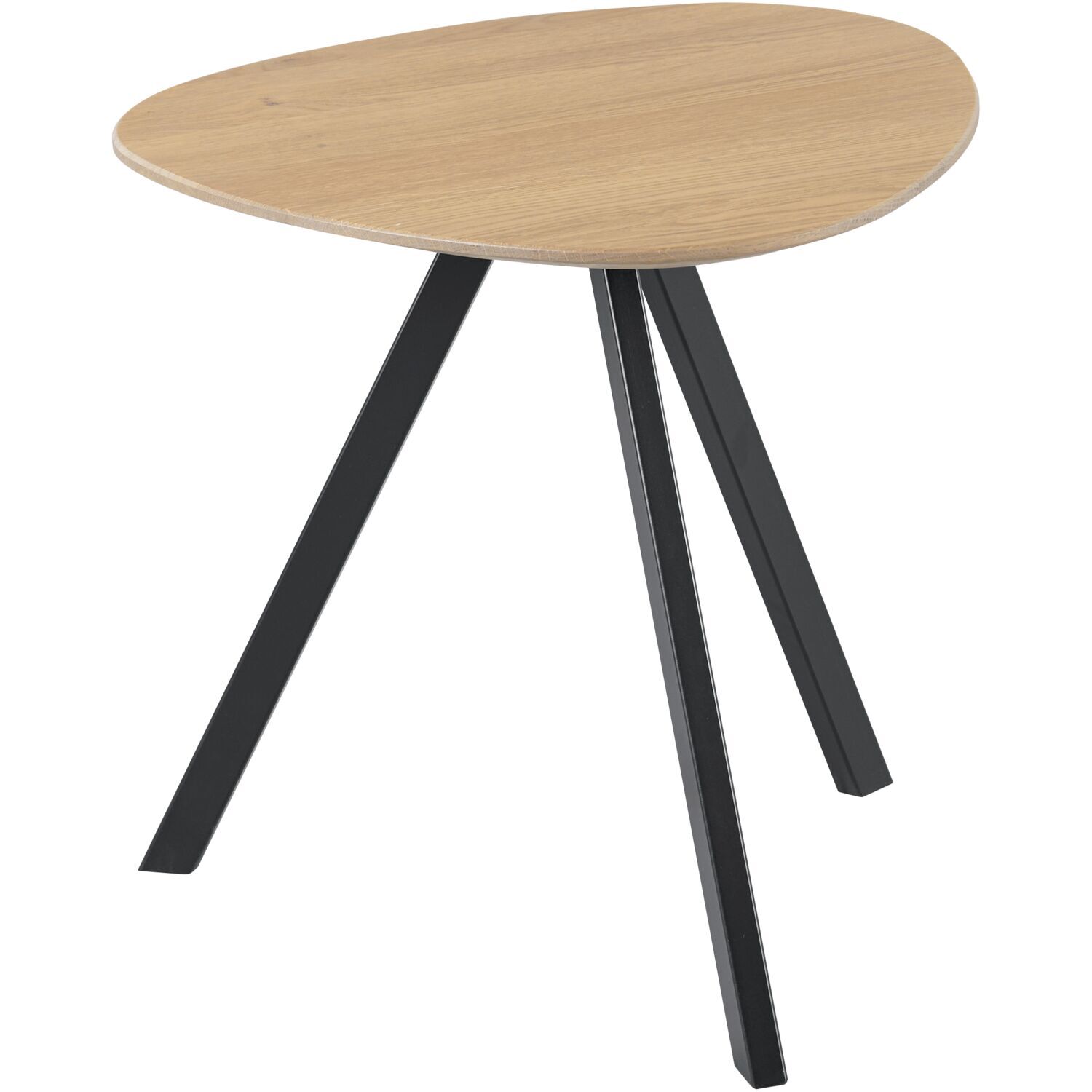 Bijzettafel Tavolo eikenhout 50x50 cm driehoekig light roast
