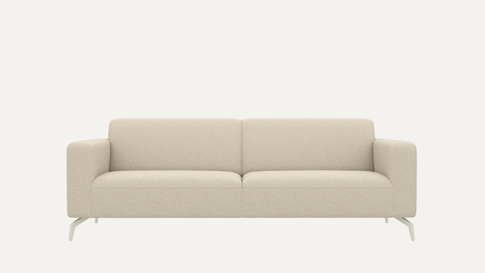 Twist, 4-zits - poot 16 cm. silk grey + pocket - brioni - Kiezel