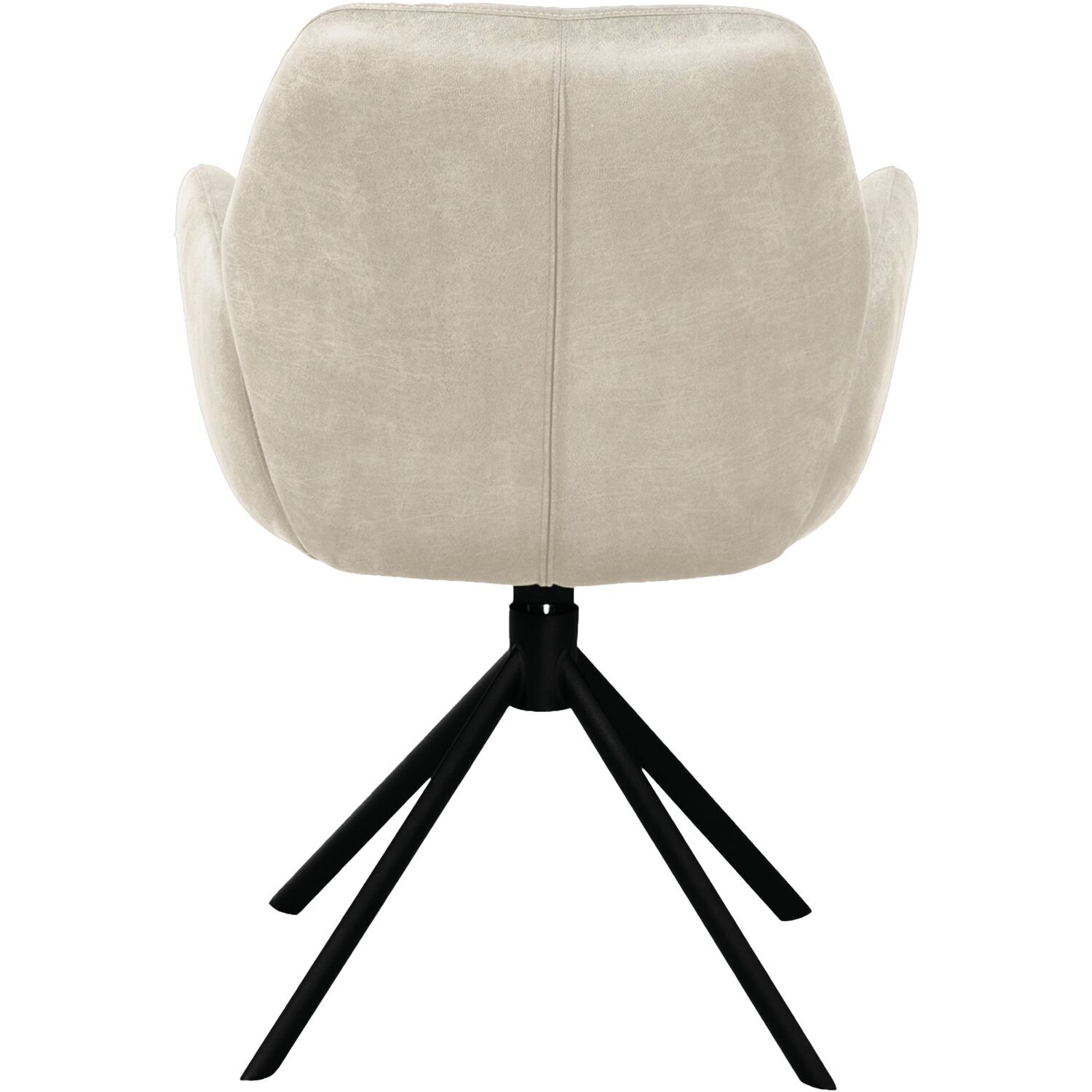 Armstoel Loranzo draaibaar microvezel beige