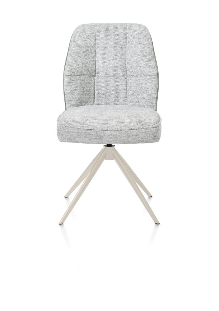 Bell, eetkamerstoel - creme frame - draaibaar - pocket - Calabria/Vada - Olijf