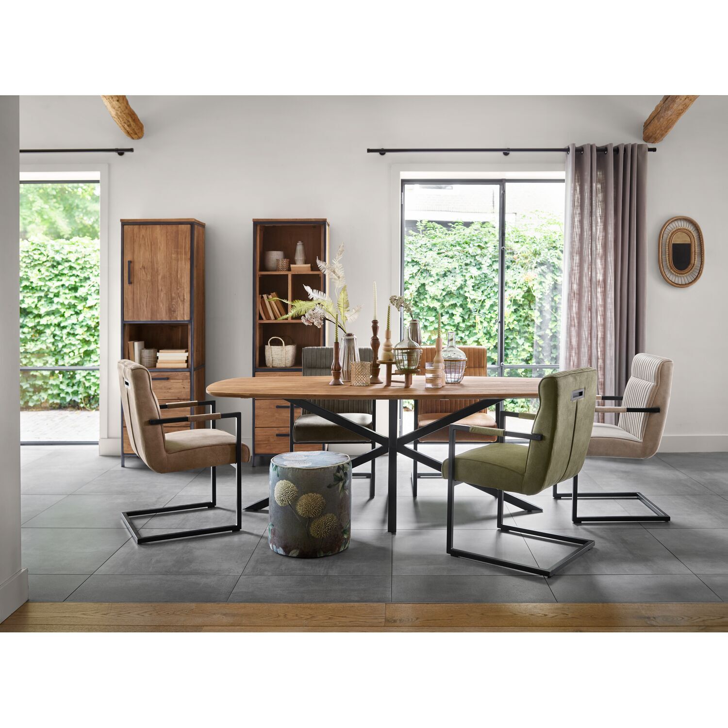 Eetkamerstoel Dantero microvezel antraciet