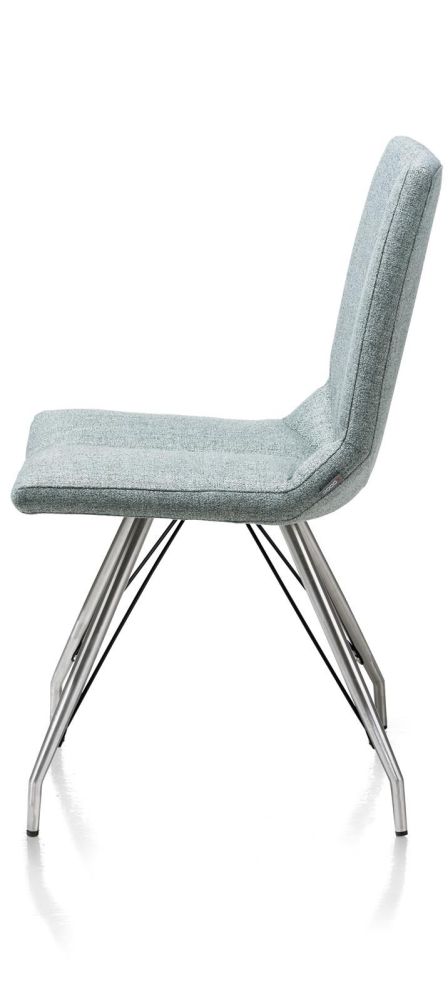 Artella, eetkamerstoel RVS 4-poots spin - Lady grijs of mint - Mint