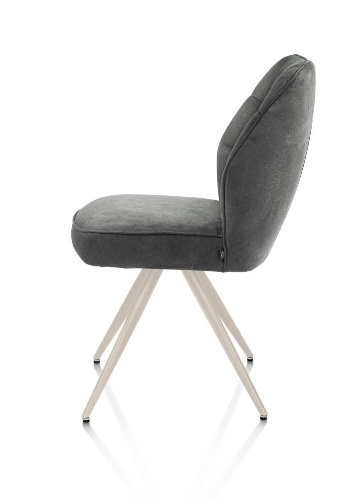 Bell, eetkamerstoel - creme frame - pocket - stof Calabria