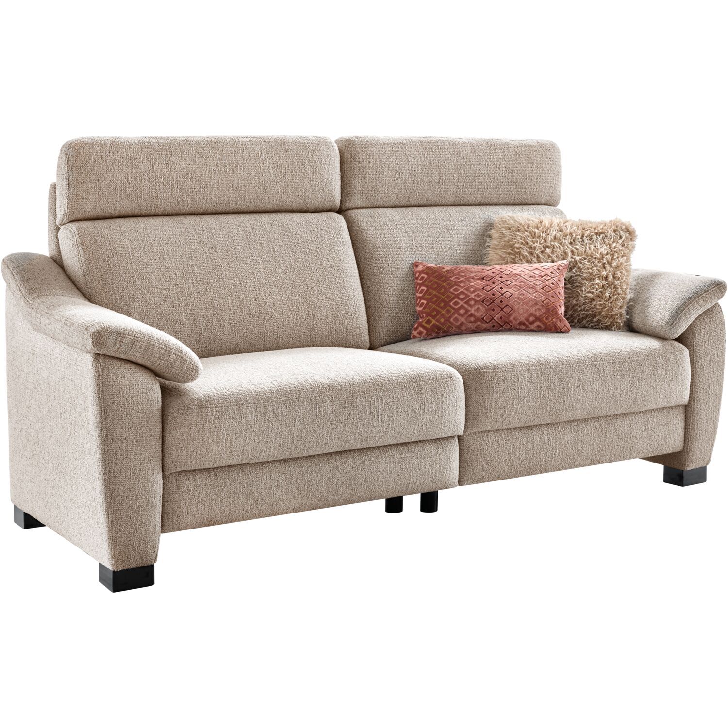 2,5 zitsbank Mirtho beige relaxfunctie Supreme comfort