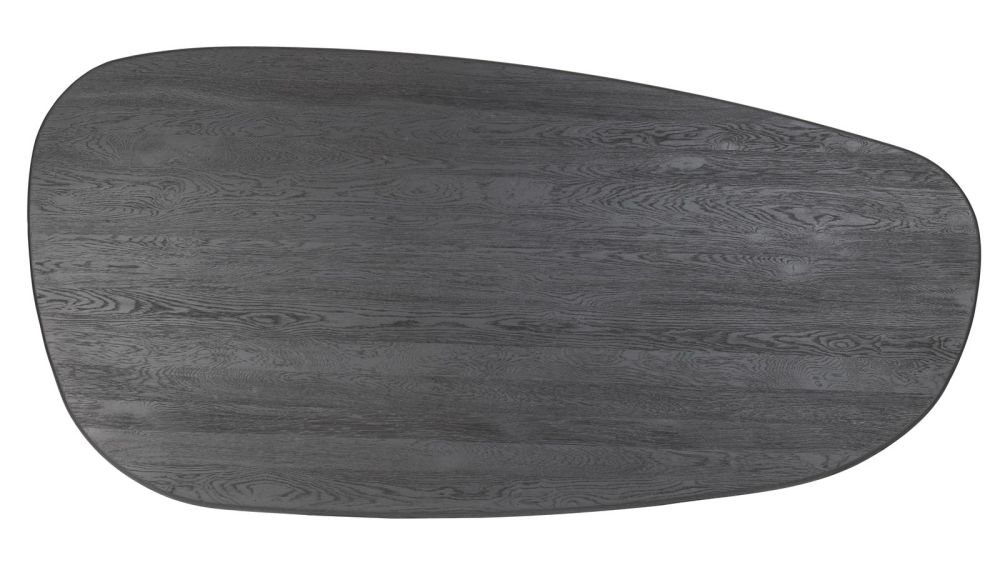 Arawood, eetkamertafel - teardrop - 210x120cm - zwart Arawood, eetkamertafel - teardrop - 210x120cm - zwart