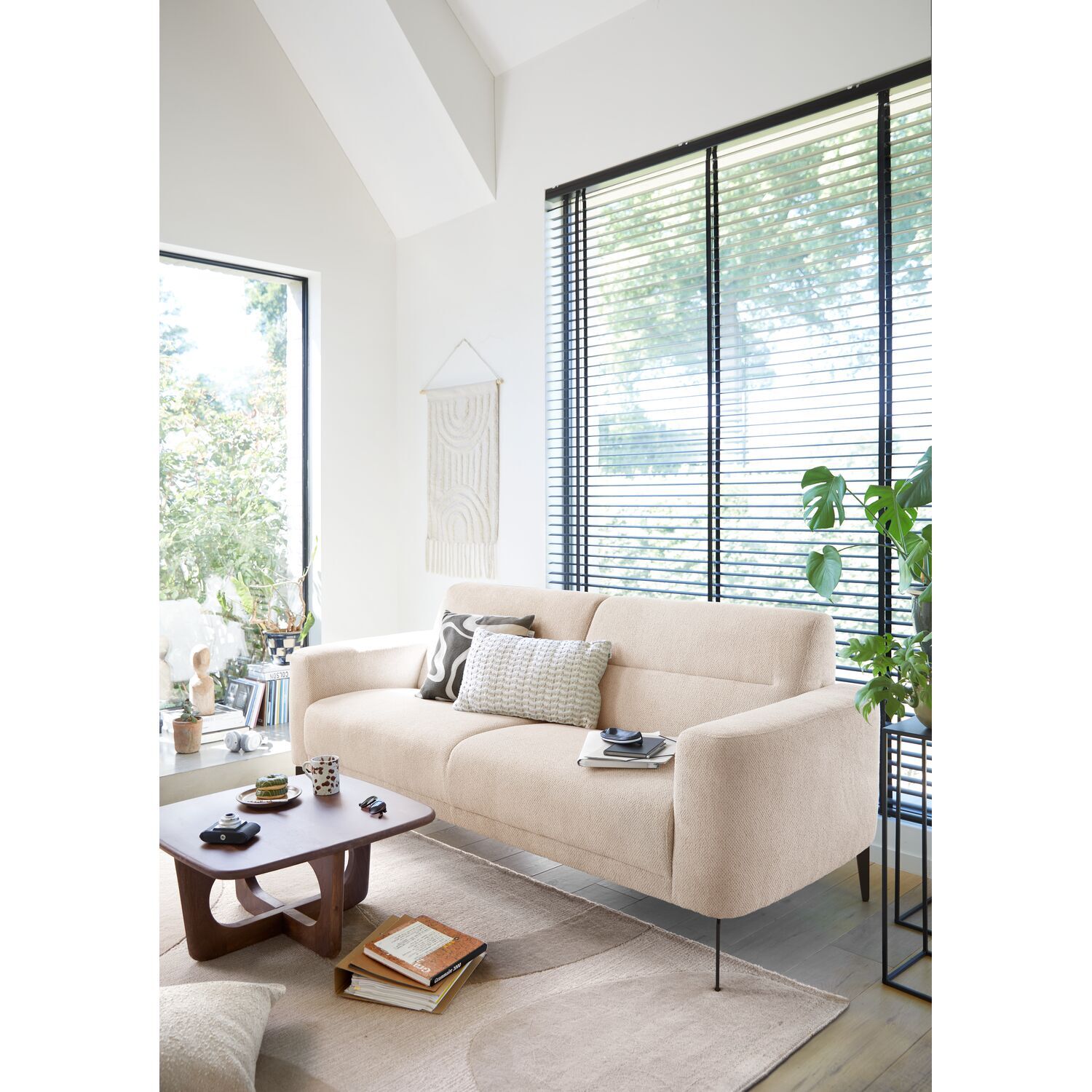 2,5 zitsbank Heria beige basic comfort