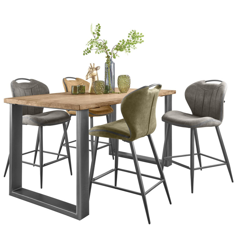 Barkruk Tantini microvezel cognac