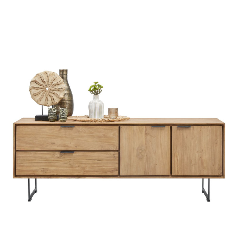 Tv-meubel Aska (157 Cm) teak naturel brushed