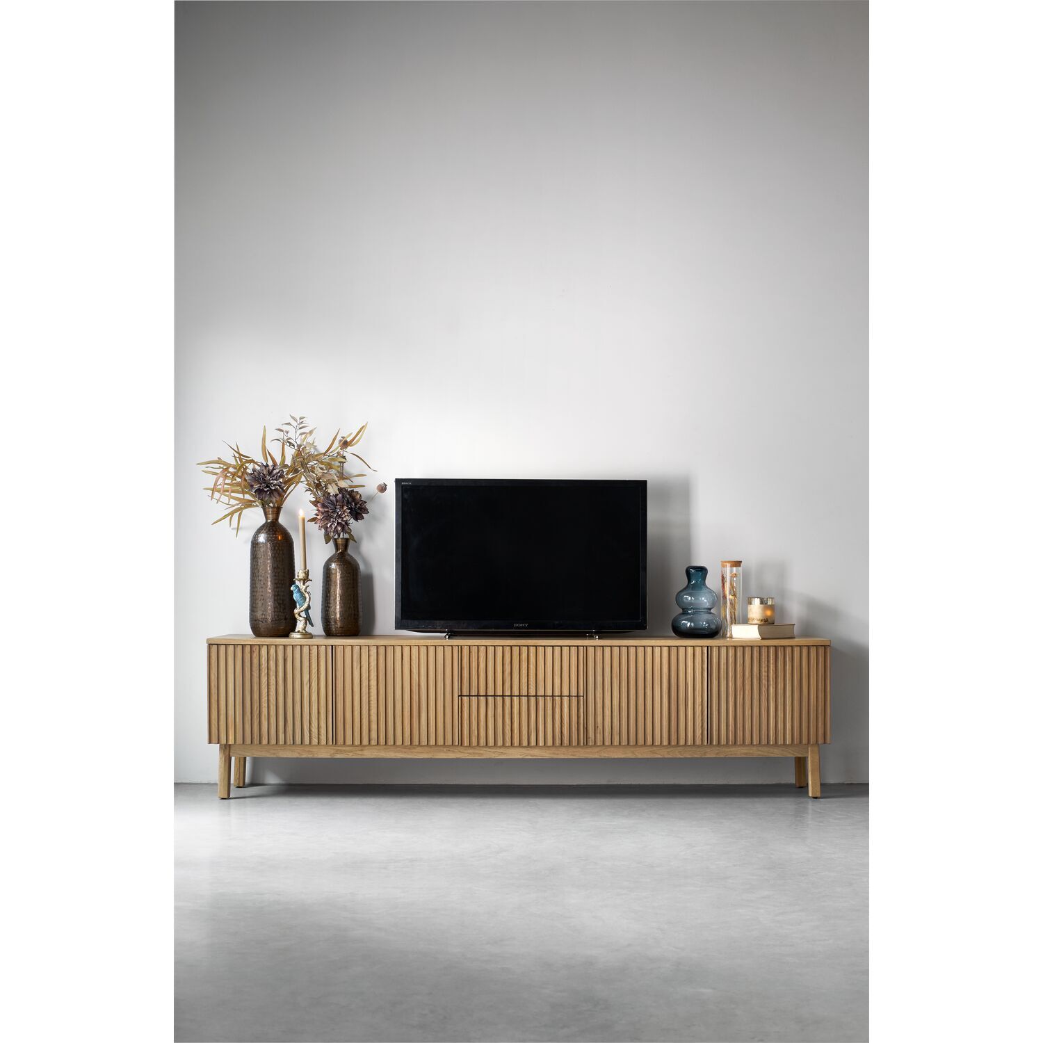 TV-meubel Arrosto eikenhout 58x225x40 cm light roast TV-meubel Arrosto eikenhout 58x225x40 cm light roast