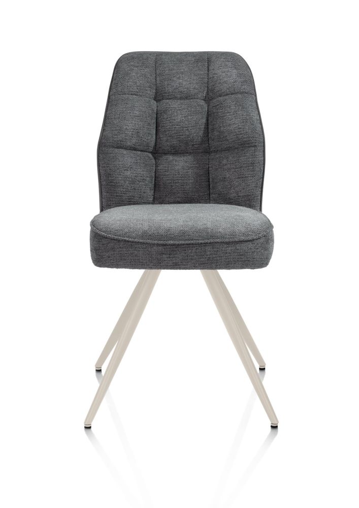 Bell, eetkamerstoel - creme frame - pocket - combi Calabria/Vada