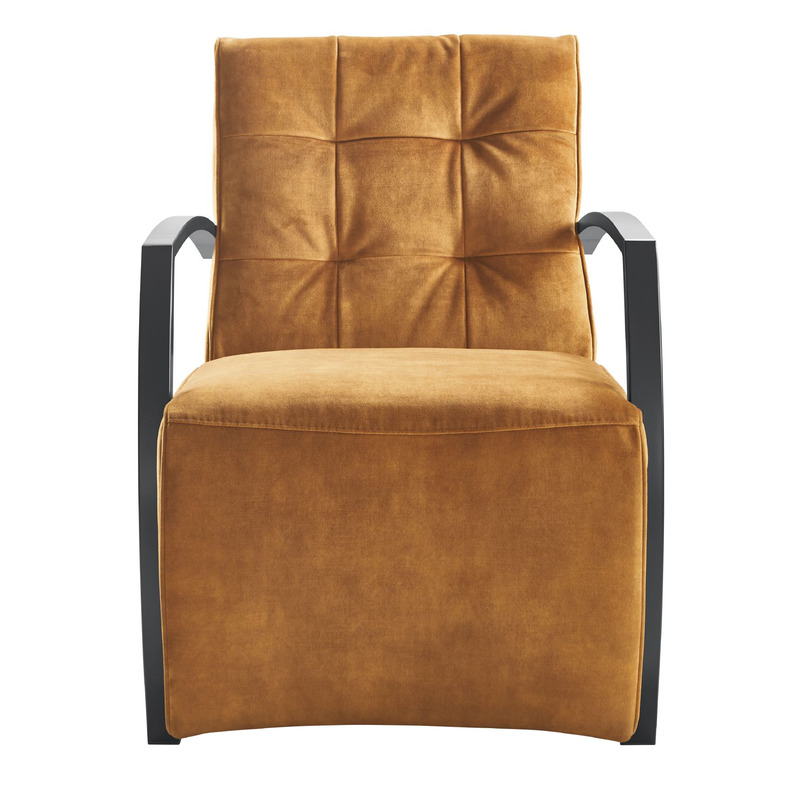 Fauteuil Metal cognac