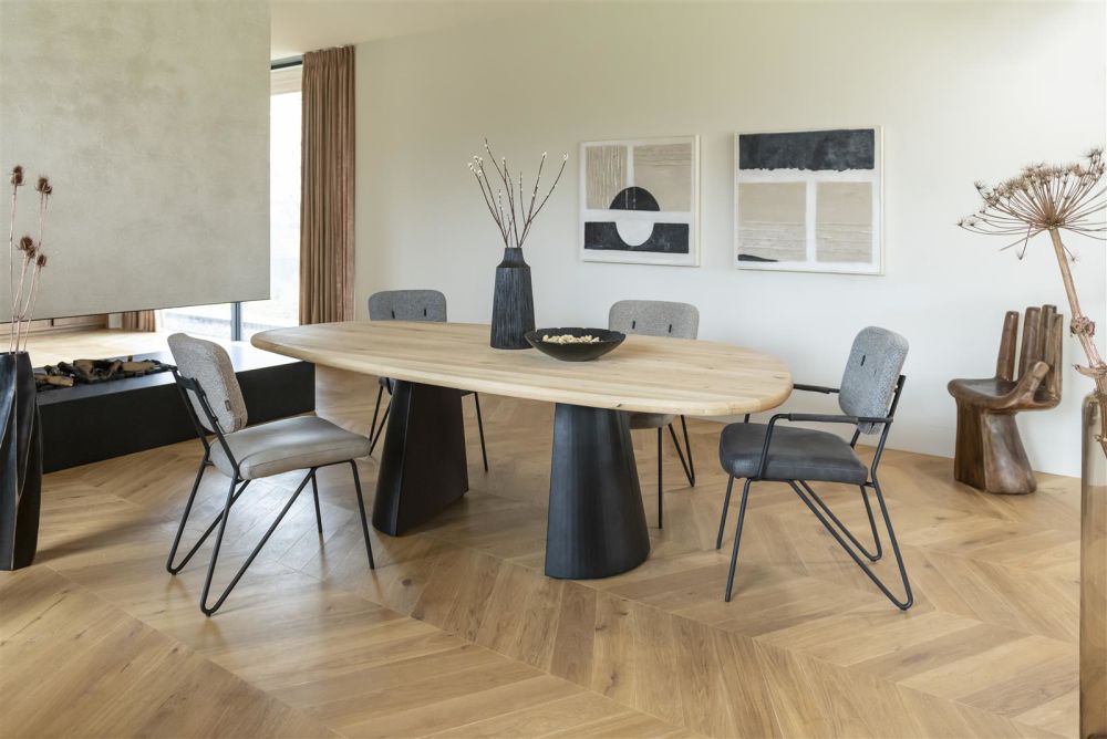 Arawood, eetkamertafel - rond - 140cm - natural