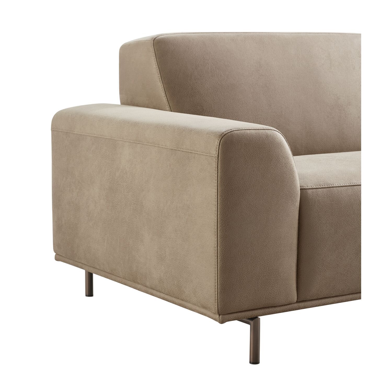 2,5 zitsbank Pantini microleder bruin premium comfort