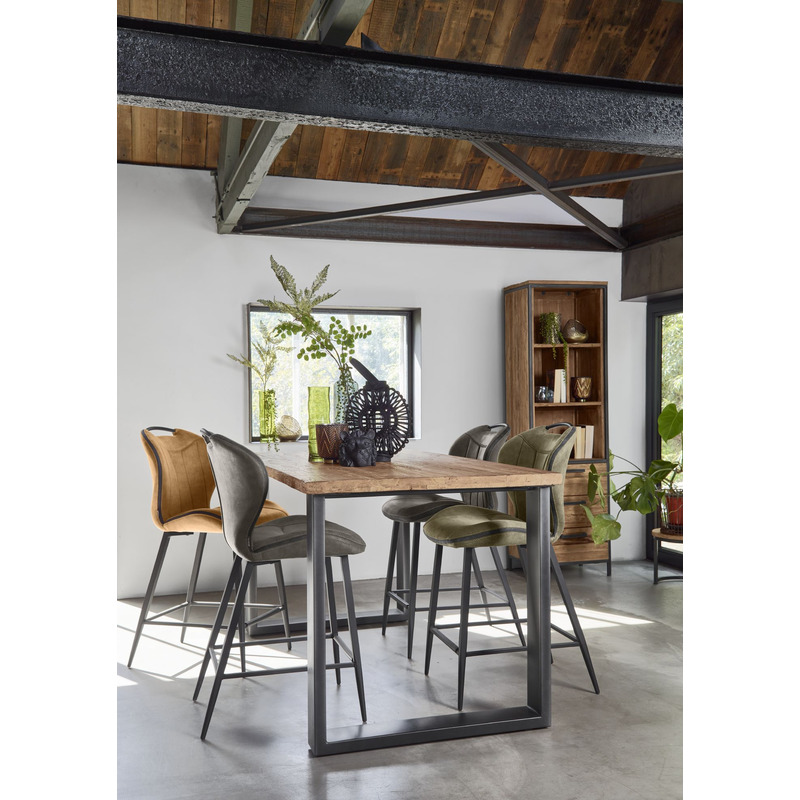 Barkruk Tantini microvezel cognac