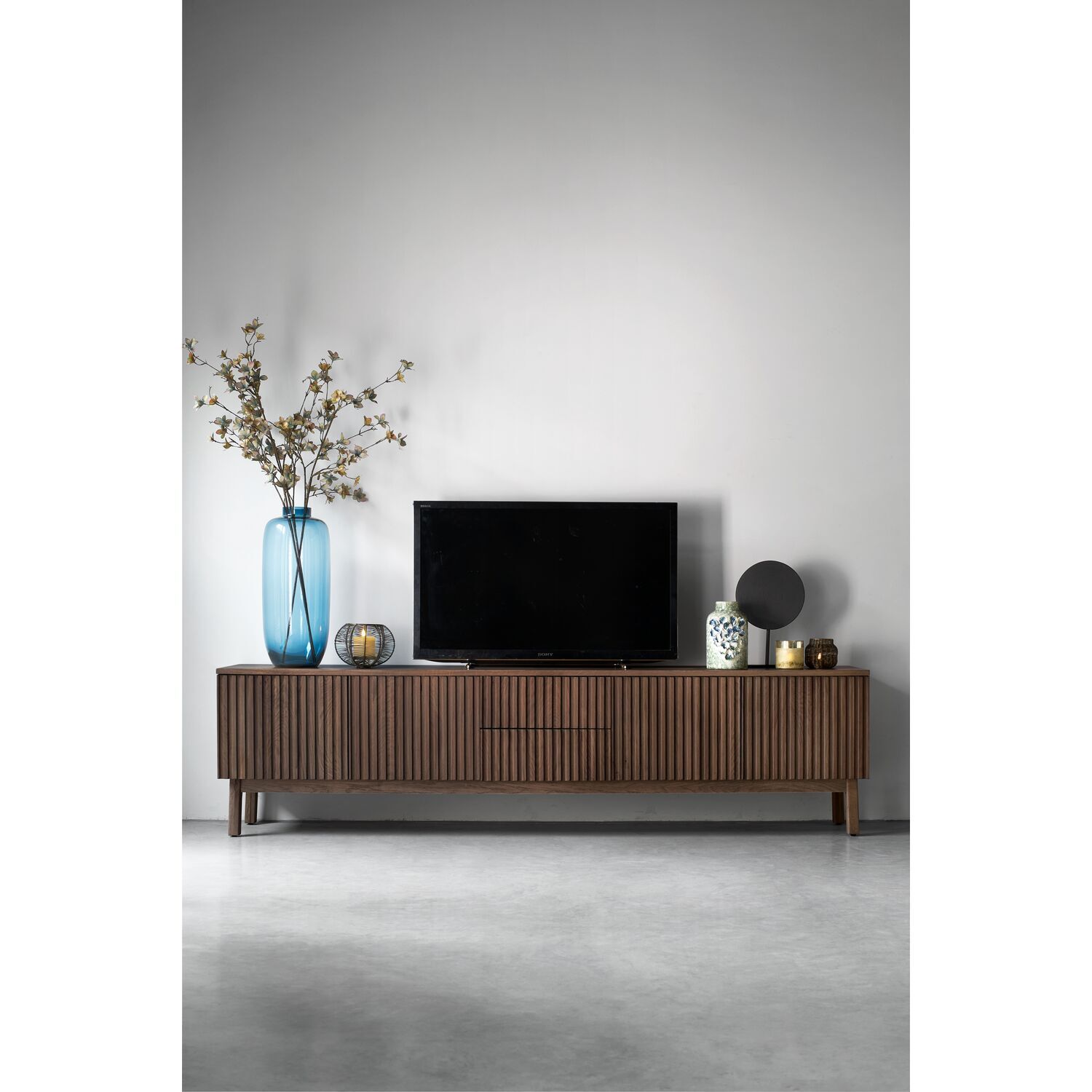 TV-meubel Arrosto eikenhout 58x225x40 cm Dark Roast TV-meubel Arrosto eikenhout 58x225x40 cm Dark Roast
