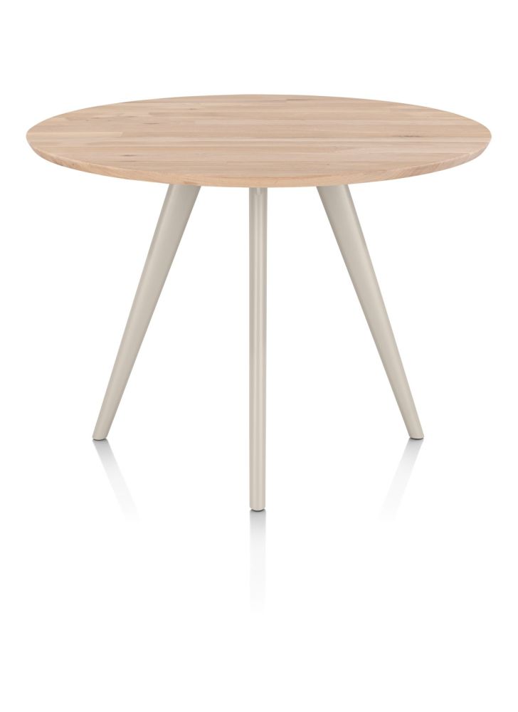 Arvada, bartafel 125 cm, rond, 4 poot - Creme