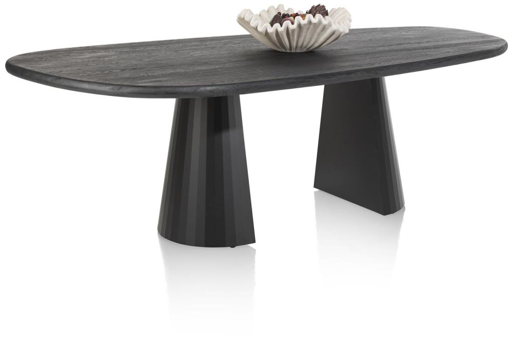 Arawood, eetkamertafel - teardrop - 240x120cm - zwart Arawood, eetkamertafel - teardrop - 240x120cm - zwart