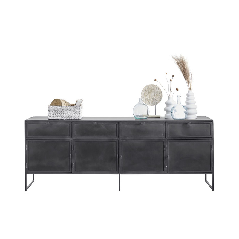 Orizone dressoir 4d+4l metal black Orizone dressoir 4d+4l metal black