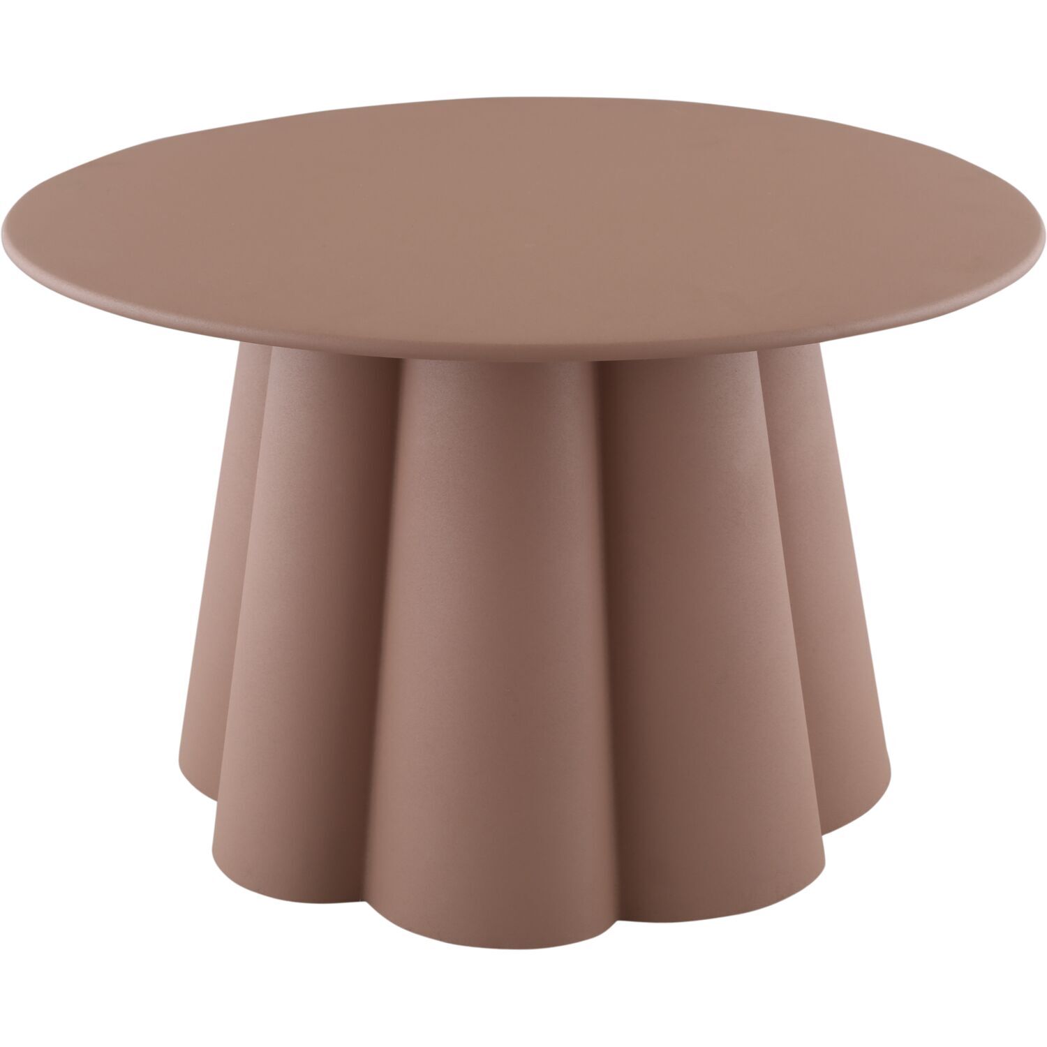 Bijzettafel Easdale 63 cm rond donkerbeige