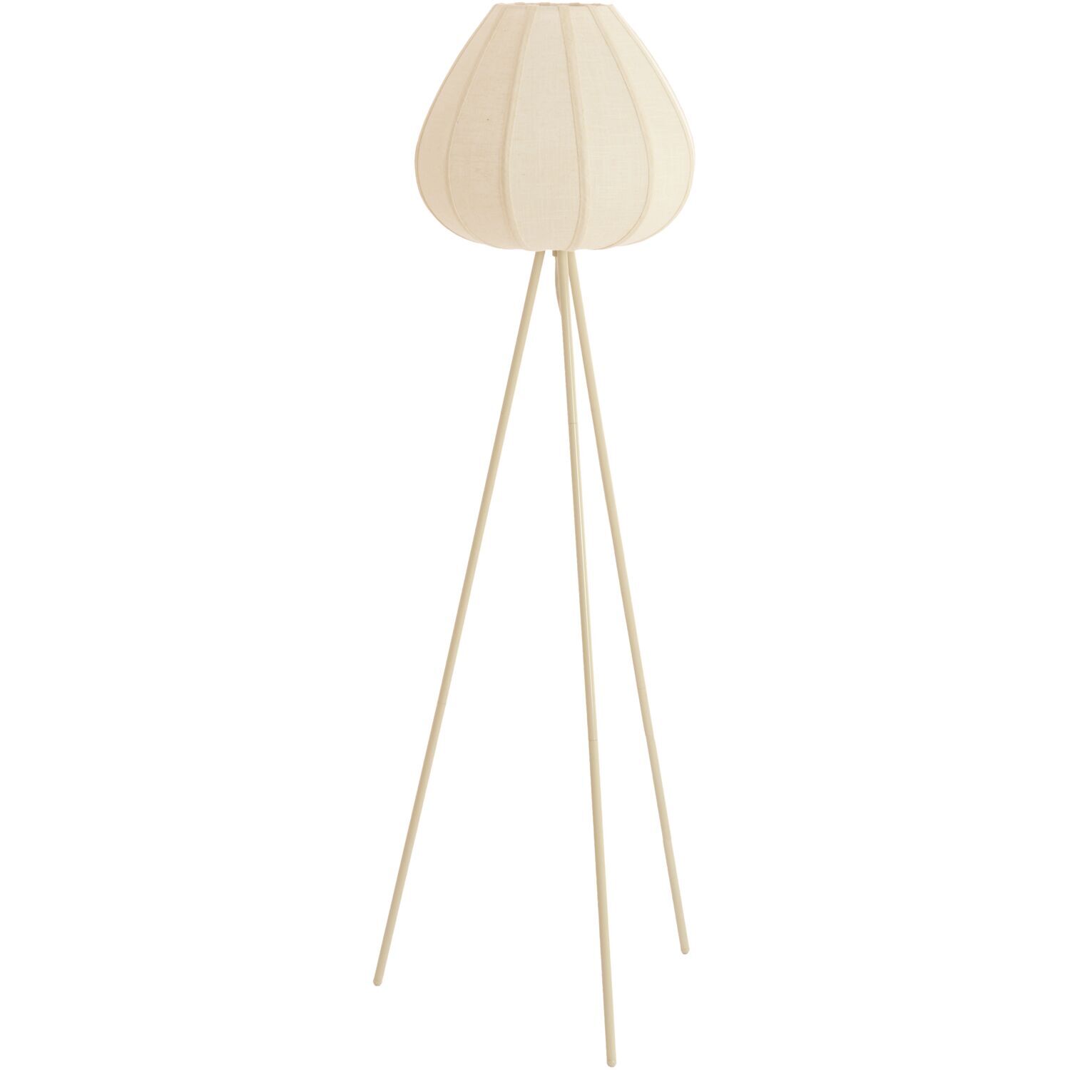 Vloerlamp Moscito ecru linnen 1-lichts Vloerlamp Moscito ecru linnen 1-lichts
