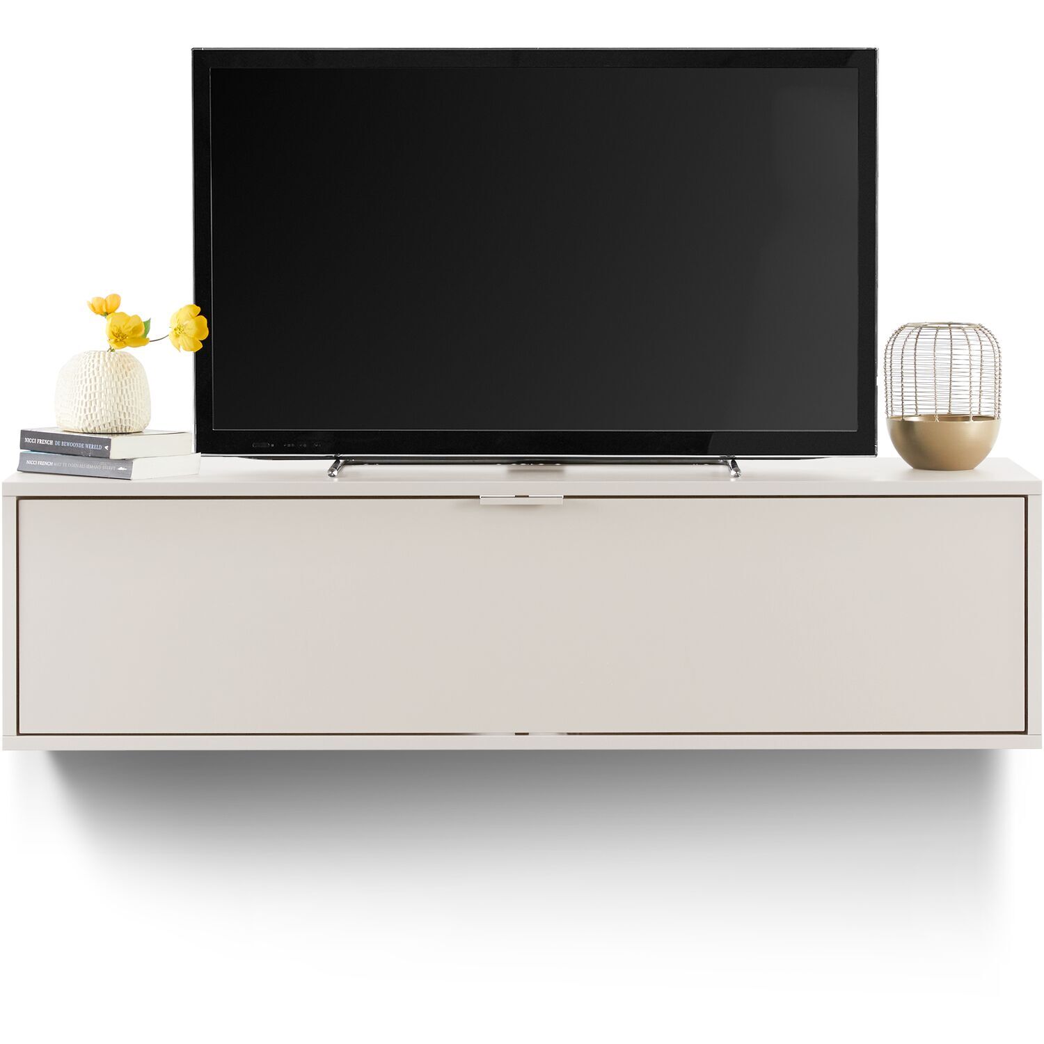 Tv-meubel Betera zwevend 140 cm beige
